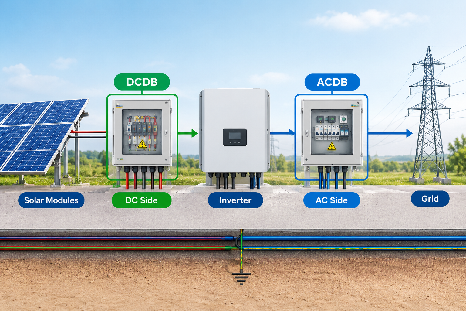 ACDB vs DCDB: what each panel does and why your plant needs both